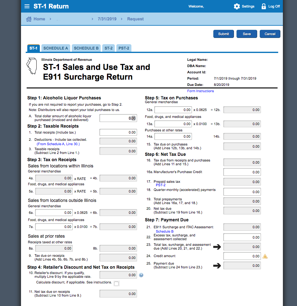 file and pay sales tax in illinois