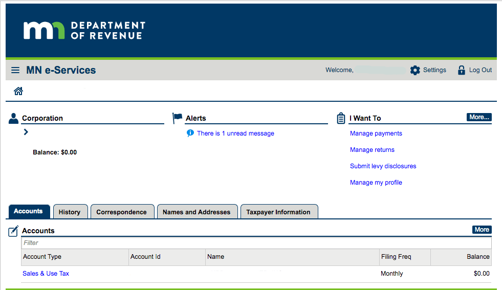 File and pay sales tax in minnesota