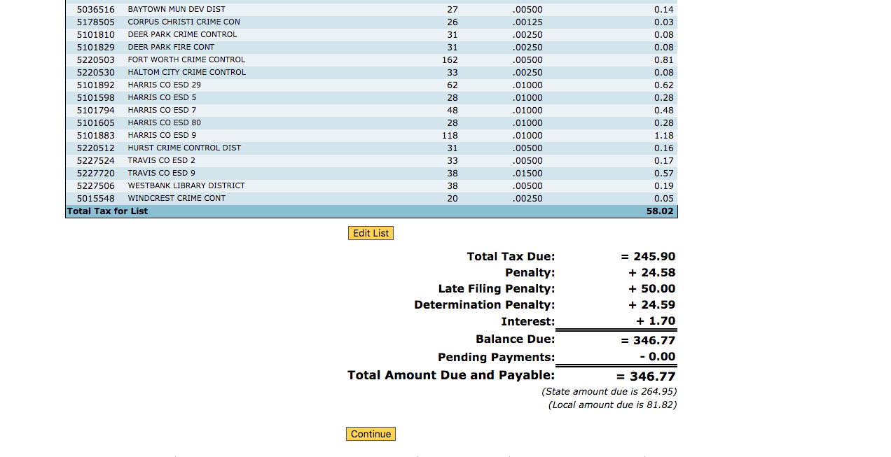 file and pay sales tax in texas