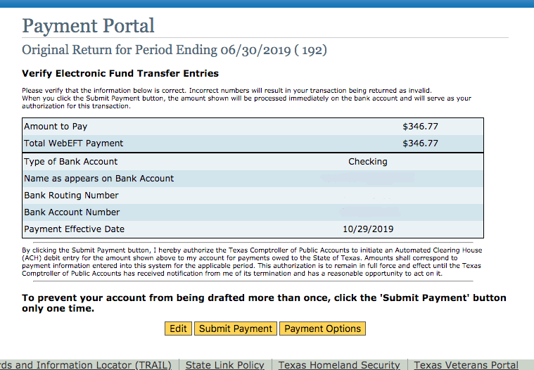 file and pay sales tax in texas