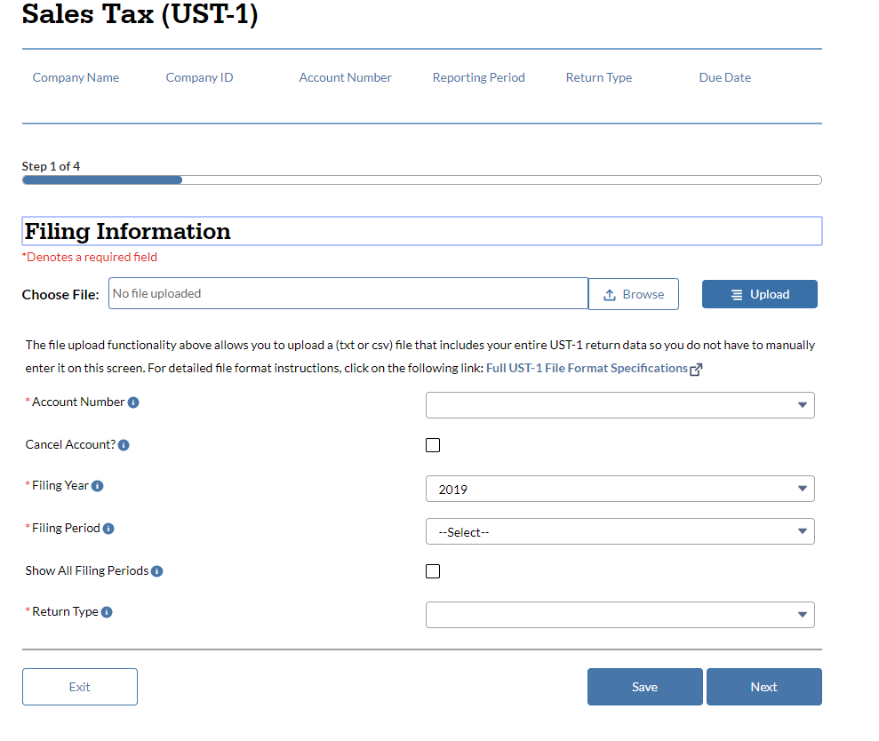 file and pay sales tax in illinois